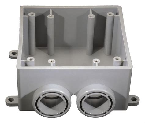 electrical box plastic inlets 2 hubs|2.